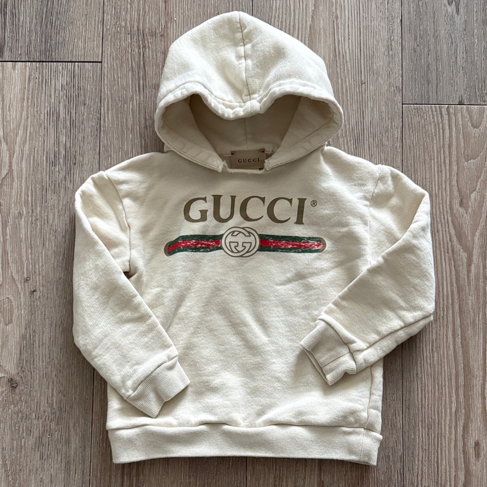 Gucci Kids Off-White Logo Hoodie